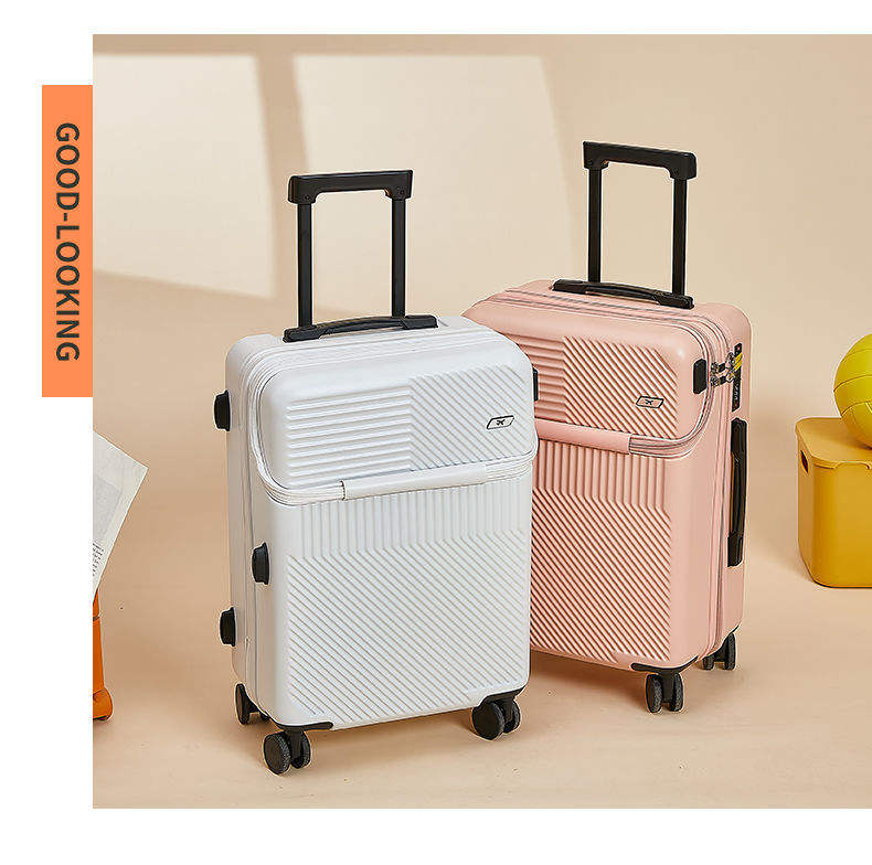 20-inch open front suitcase with UAB port