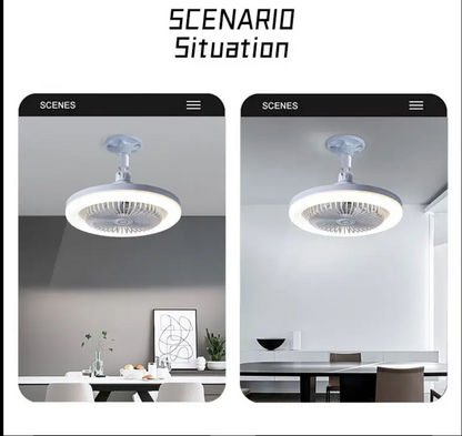 Hot Sale LED Lamp Fan E27 Three Color and 3600/6000K Screw Lamp Constant Ceiling Fan for Bedroom Living Room