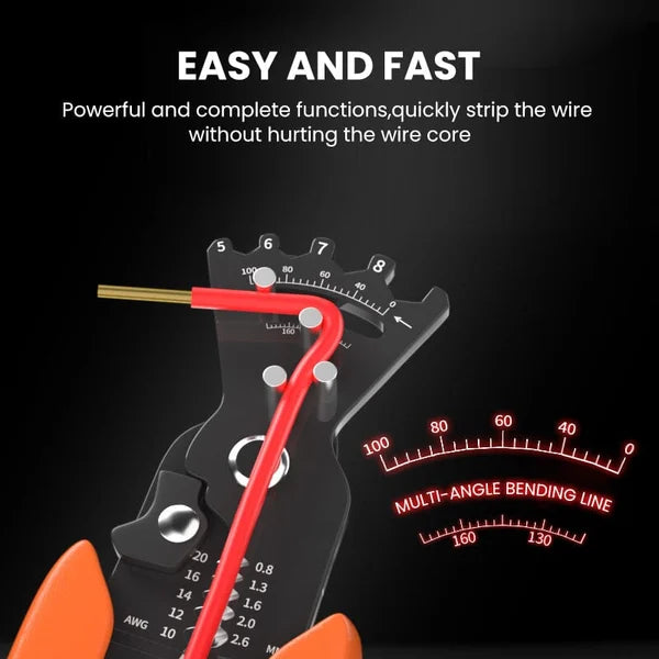 5-in-1 Cable Crimping Tool Wire Stripper Cutter Multipurpose Electricians Pliers