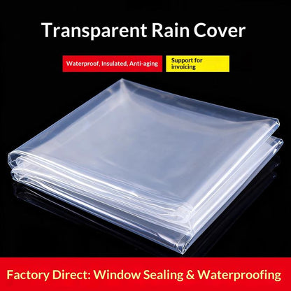Thickened Transparent Waterproof Plastic Window Sheeting — Windproof & Heat-Retaining Film for Windows, Flower Rooms, Vegetable Greenhouses & Grow Tents
