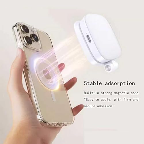 Mini Portable Magnetic Fill Selfie Light, Practical Auxiliary Lighting for Photography, Makeup, Live Streaming and Video Conference, Easy to Carry