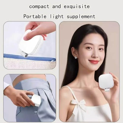 Mini Portable Magnetic Fill Selfie Light, Practical Auxiliary Lighting for Photography, Makeup, Live Streaming and Video Conference, Easy to Carry