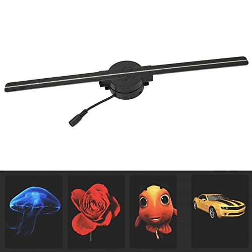 3D Hologram Fan Projector, 224 LED Light Beads, 1080P 16.5Inch Holographic Video Advertising Projector Display for Businesses, Parties, etc