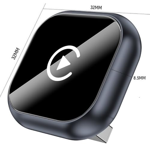 Dual‑Mode Wireless CarPlay Android Auto Adapter, Portable Car Smart Box, Wireless Phone Connection for Cars with Factory Wired CarPlay Function
