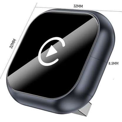 Dual‑Mode Wireless CarPlay Android Auto Adapter, Portable Car Smart Box, Wireless Phone Connection for Cars with Factory Wired CarPlay Function