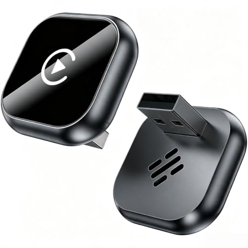 Dual‑Mode Wireless CarPlay Android Auto Adapter, Portable Car Smart Box, Wireless Phone Connection for Cars with Factory Wired CarPlay Function