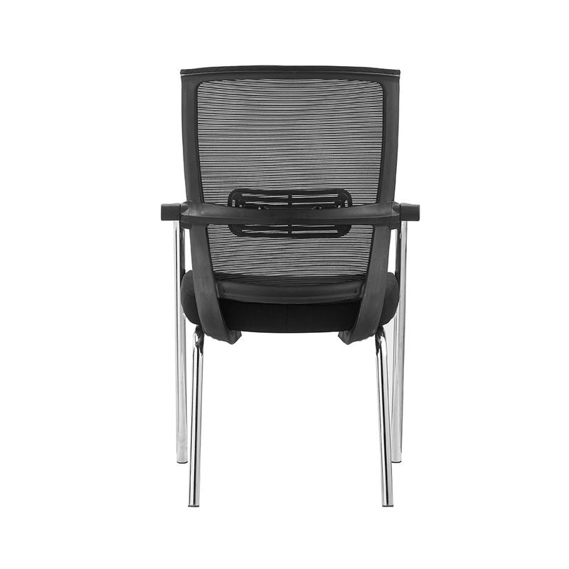 4-Leg Fixed Plastic Office Chair — Simple Task Chair for Conference, Computer & Casual Staff Use