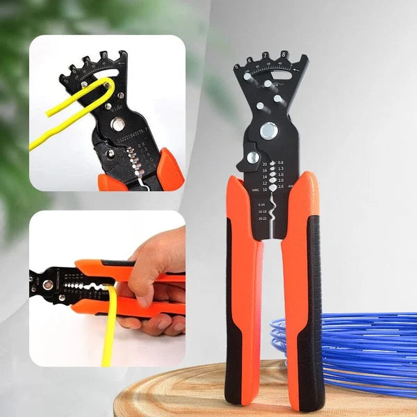 5-in-1 Cable Crimping Tool Wire Stripper Cutter Multipurpose Electricians Pliers