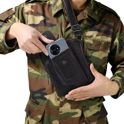 Multifunctional Chest Pack / Underarm Bag: Retro Crossbody Sling for Men — Perfect for Sports & Daily Commute