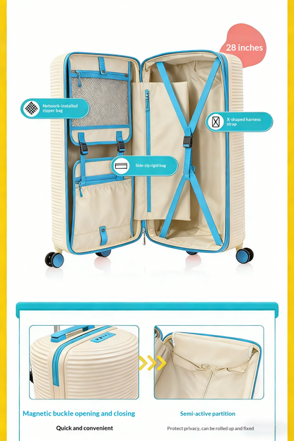 Compact Carry-On Luggage: Innovative Expandable Design, Large Capacity & Stylish