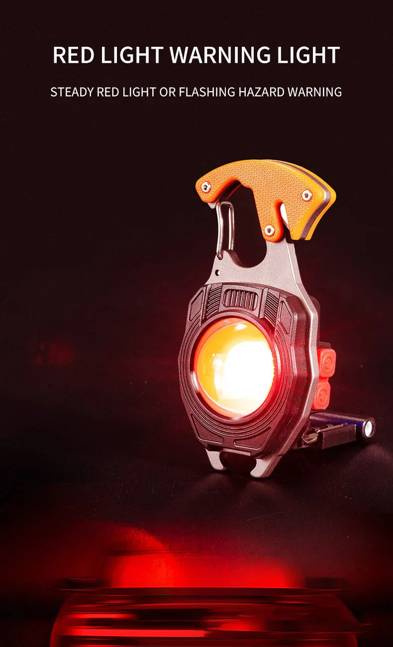 multifunction mini Keychain flashlight With Lighter,Bottle Opener,Cutter,Screwdriver