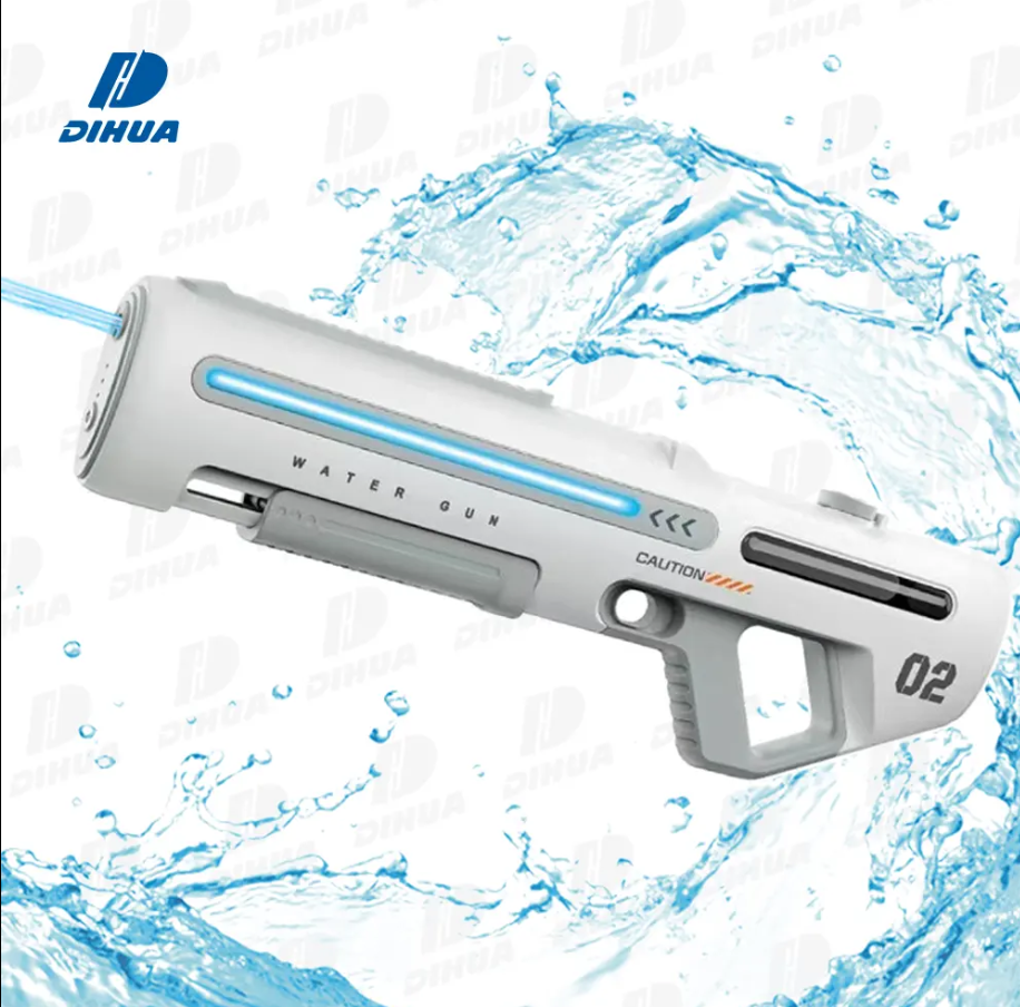 700ml Electric Water Gun with LED Lights Continuous Firing and Water Absorption for Ultimate Fun Experience Water Playing Toy