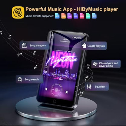 Full‑Touch‑Screen MP4 Walkman, Bluetooth MP3 Player, Slim & Portable, Multi‑Format Lossless Audio Device