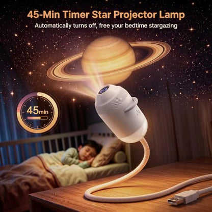 Multi‑scene Star Projector Ambient Light, USB Powered Starry Night Light, Galaxy Decor Light for Car & Home