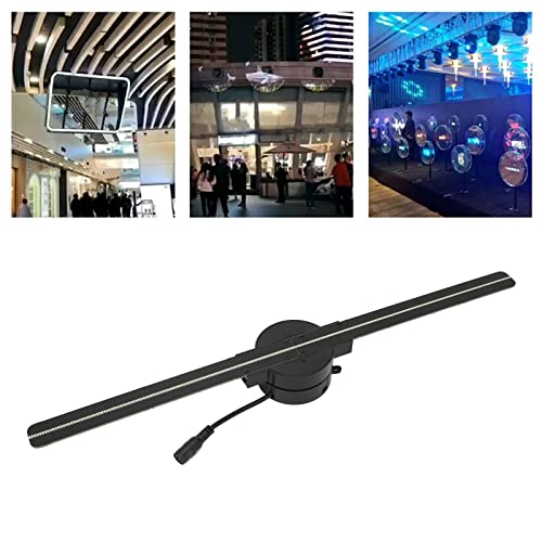 3D Hologram Fan Projector, 224 LED Light Beads, 1080P 16.5Inch Holographic Video Advertising Projector Display for Businesses, Parties, etc