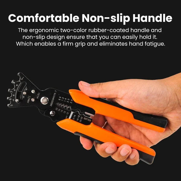 5-in-1 Cable Crimping Tool Wire Stripper Cutter Multipurpose Electricians Pliers