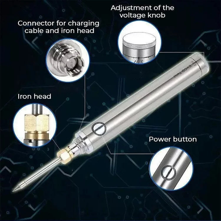 🔥🔥Wireless  cordless  rechargeable  charging Welding Tool Soldering Iron pen🔥🔥