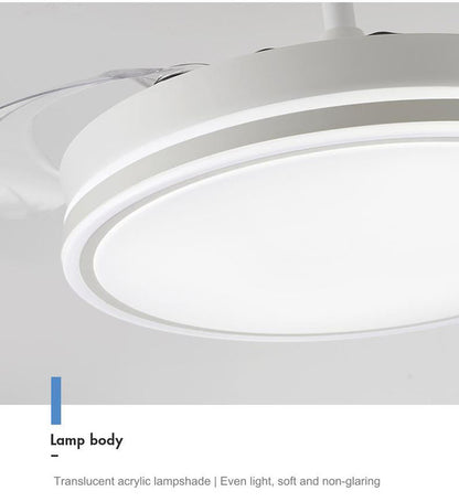 Redefine Your Space: 2026 Modern Ceiling Fan with Integrated LED — Silent, Energy-Saving & Minimalist for Any Room
