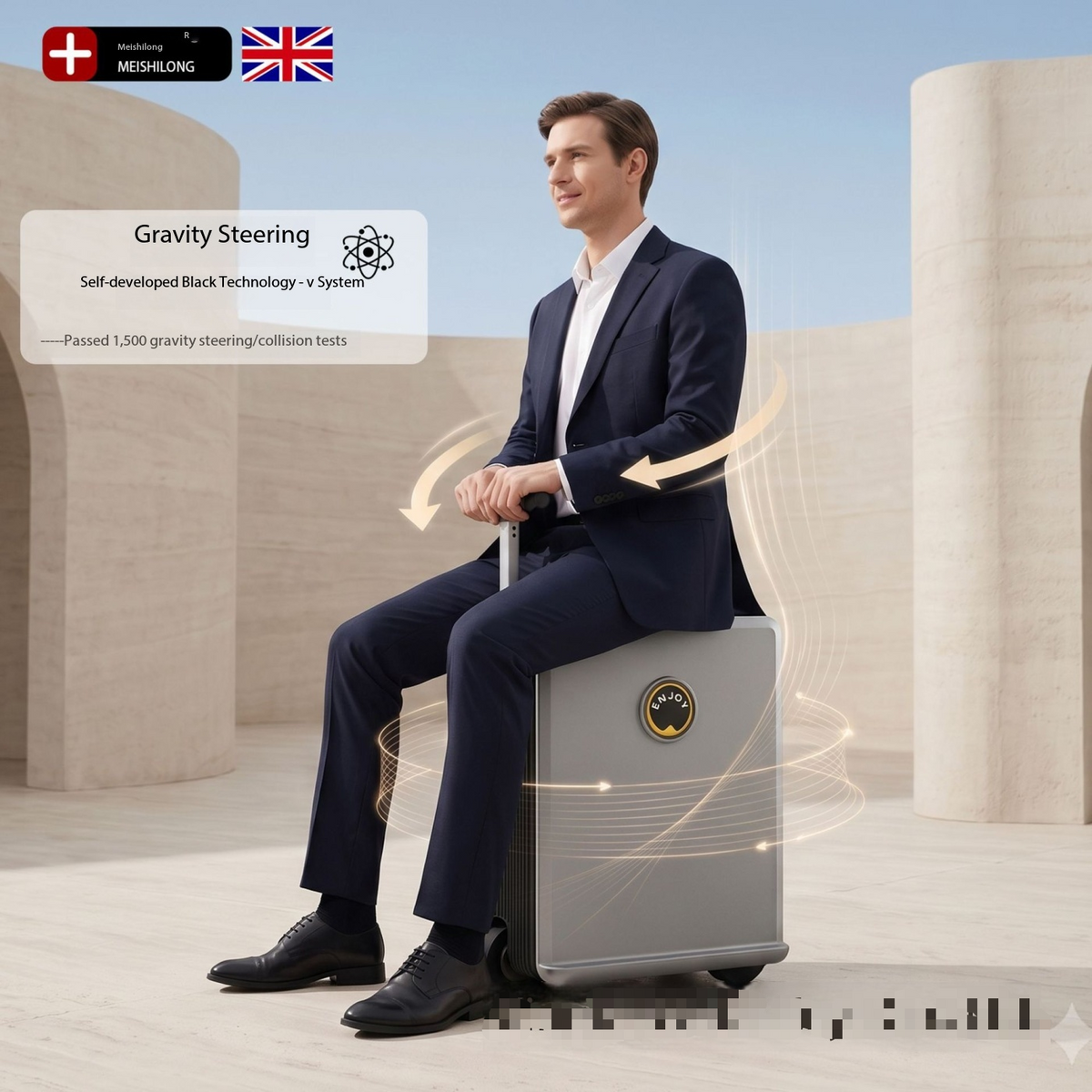 Rideable Electric Luggage, SE3SL Smart Commute Trolley Storage Case
