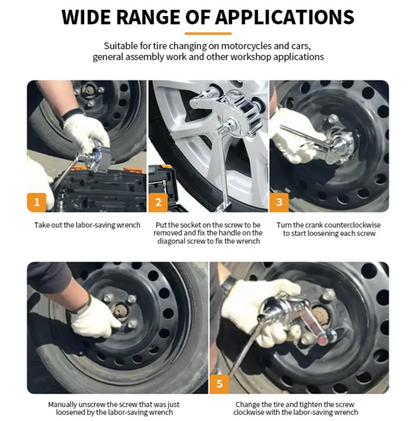 Car Torque Multiplier Wrench Labor Saving Spanner