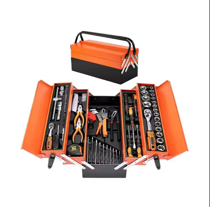 Professional 85-Piece Essential Hardware Tool Set for Home & Car Repair Ratchet Pliers & Socket Tools