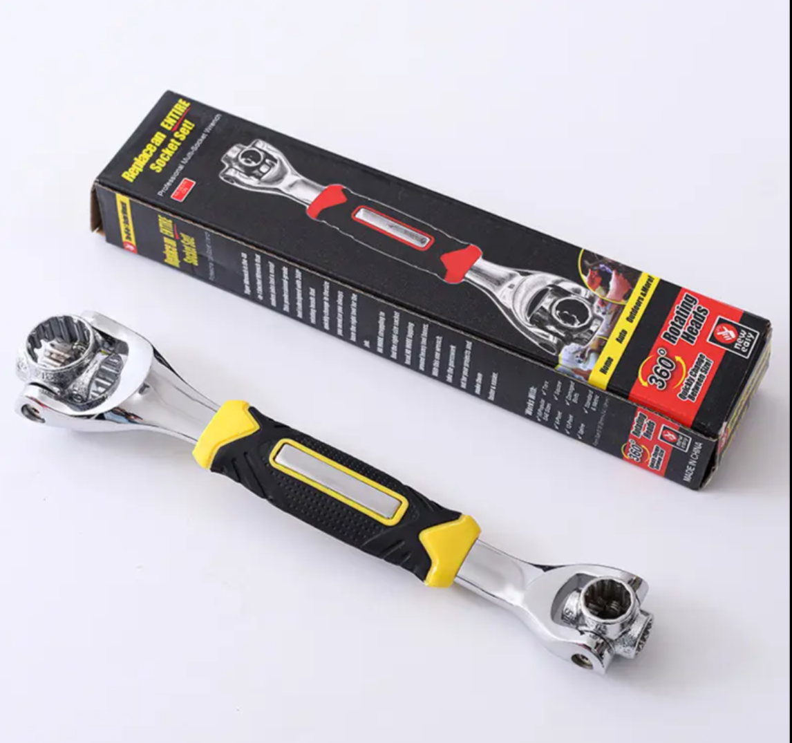 8~22mm360 ° rotating non-magnetic card paper packaging multi-functional 8-in-1 socket wrench