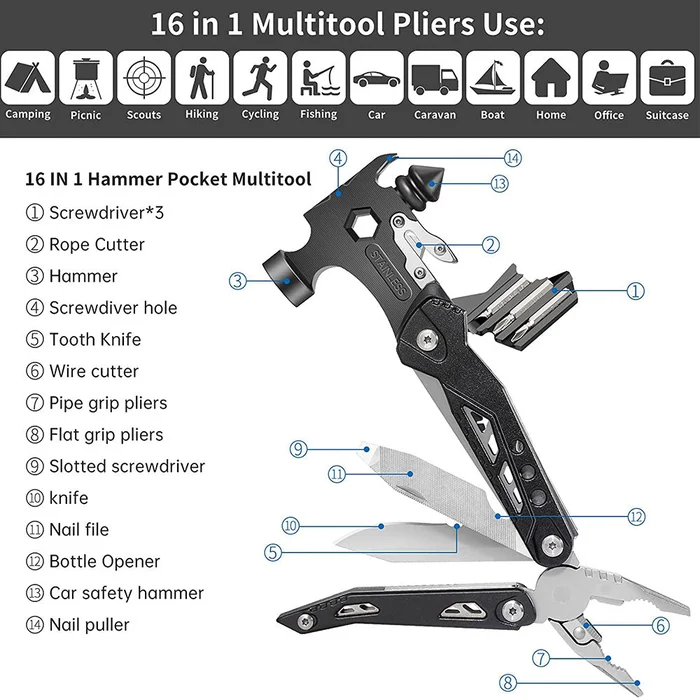 🔥🔥🔥16-in-1 Portable Multi Tool🔥🔥🔥