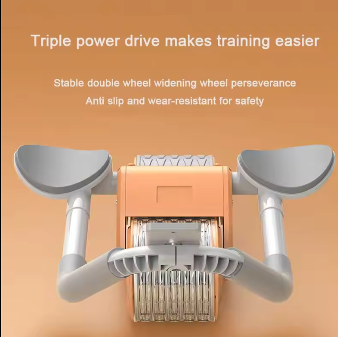 Rebound Abdominal Wheel Multifunctional Dual Hand Support Abdominal Wheel