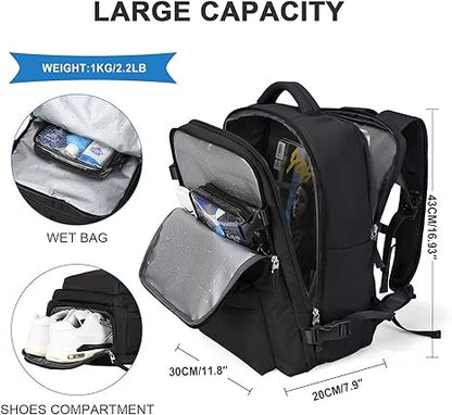 Durable Waterproof Hiking Backpack with USB Charging Port