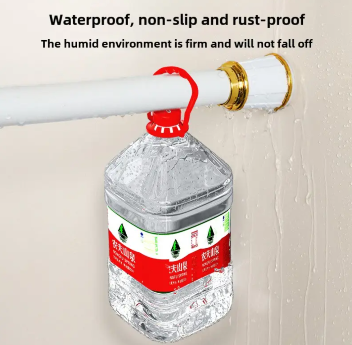 No-Drill Telescopic Feature with Adjustable Roman Rod Metal Clothes Drying Rod Hanger Support Bracket