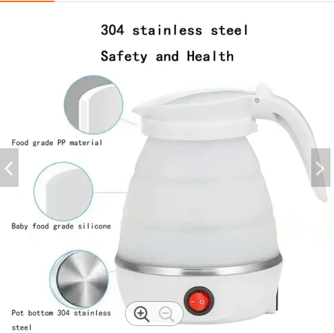 🔥🔥🔥Travel Collapsible Electric Kettle -5Mins Quick Boiling for Making Tea/Coffee