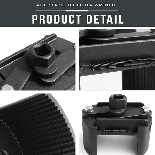 Universal Adjustable New Two-Jaws Oil Filter Wrench Filter 60-80mm