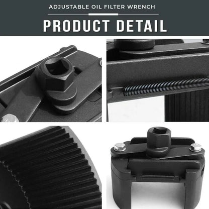Universal Adjustable New Two-Jaws Oil Filter Wrench Filter 60-80mm
