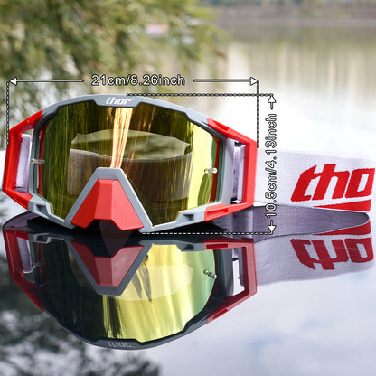 Off-Road Motorcycle Goggles: Dustproof & Windproof Riding Eyewear with Impact Protection for MX, Ski & ATV