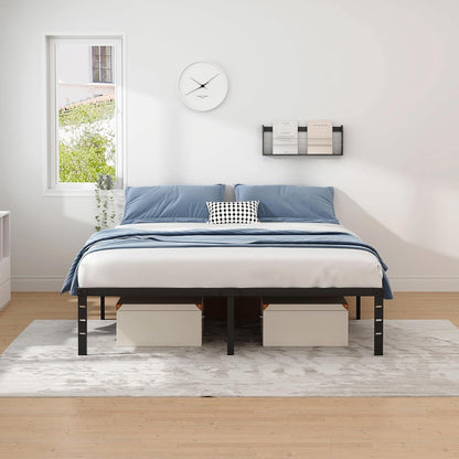 Thickened Reinforced Wrought Iron Bed, 1.8m Home Double Bed, Stainless Steel Iron Frame Single Bed