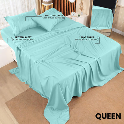 Utopia Bedding Queen Bed Sheets Set - 4 Piece Bedding - Brushed Microfiber - Shrinkage and Fade Resistant - Easy Care (Queen, Beige)
