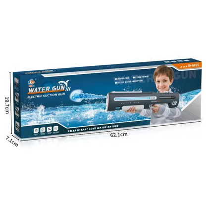 700ml Electric Water Gun with LED Lights Continuous Firing and Water Absorption for Ultimate Fun Experience Water Playing Toy