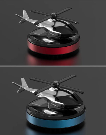 Solar helicopter car aromatherapy decoration