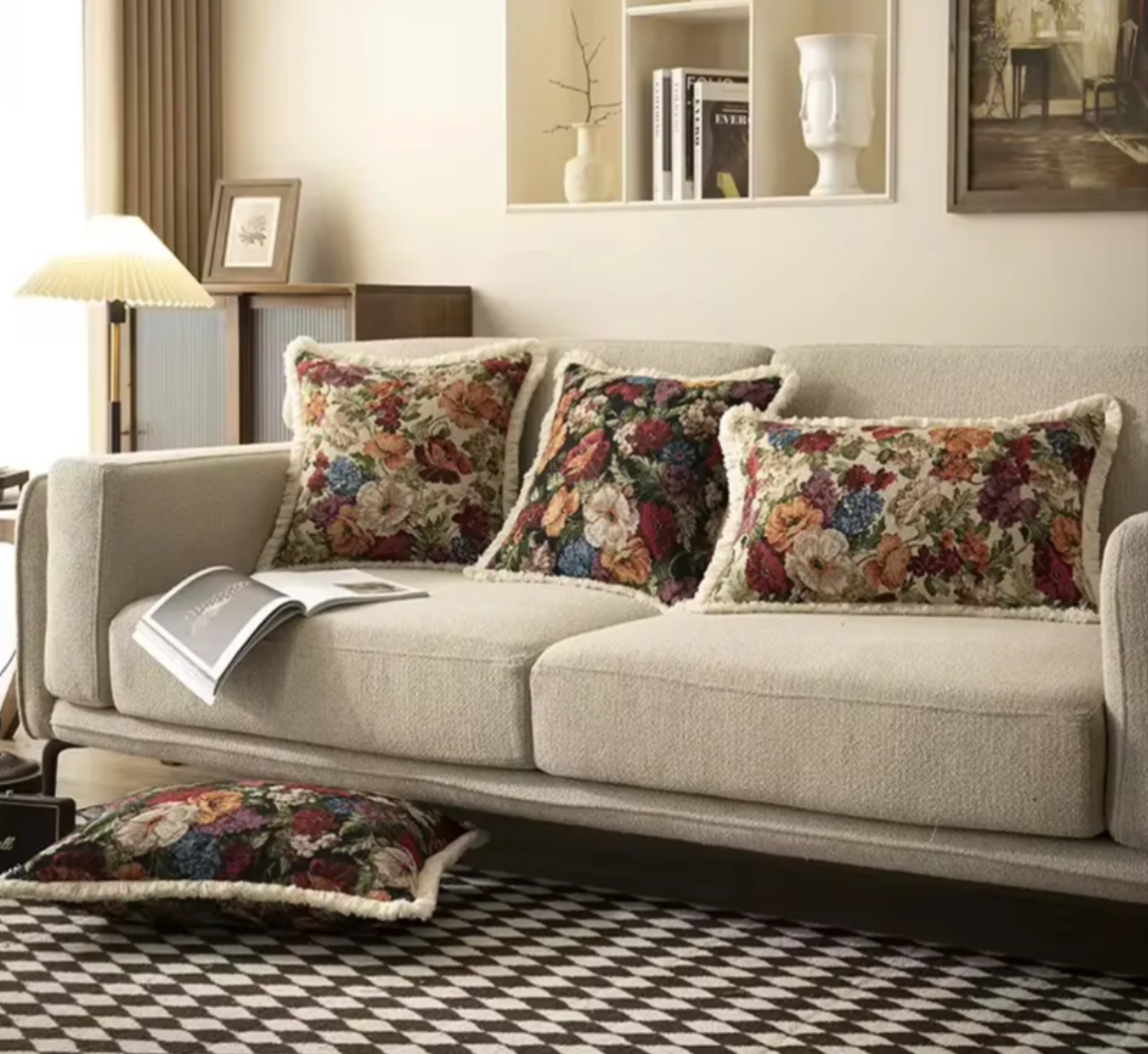 American Exotic Style Jacquard Cushion Cover