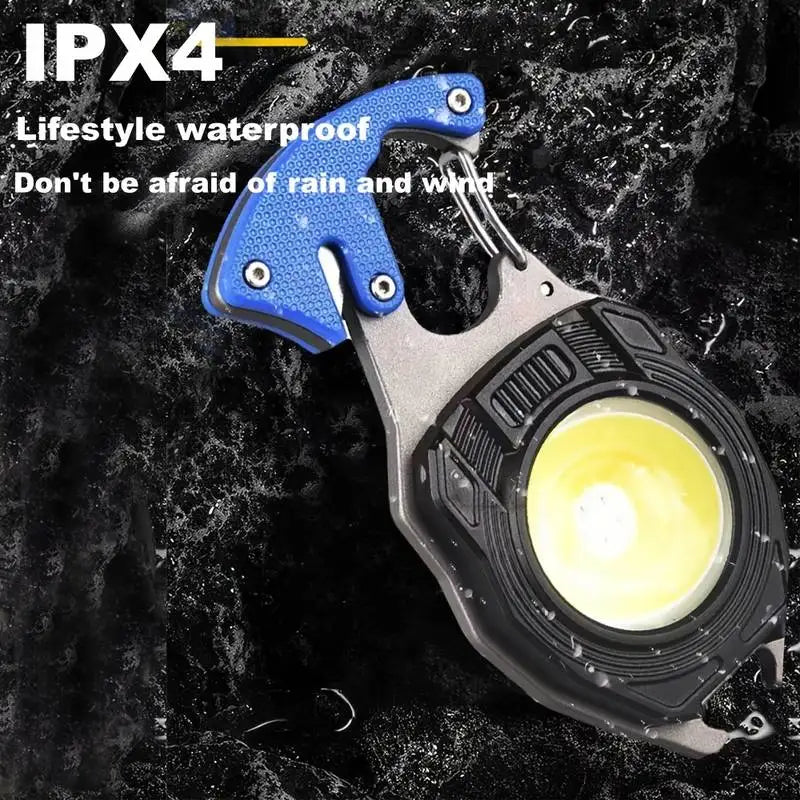 multifunction mini Keychain flashlight With Lighter,Bottle Opener,Cutter,Screwdriver