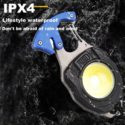 multifunction mini Keychain flashlight With Lighter,Bottle Opener,Cutter,Screwdriver