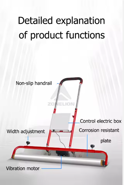 Leveling Concrete Road Screeding Laser Screed Machine