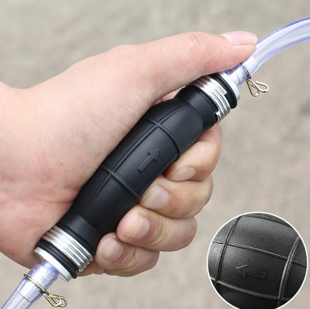 Car Motorcycle Driver Oil Pump Outboard Oil Pipe One-Way Check Valve Gasoline Pump Diesel Valve Hand Pinch Pump Fuel Pipe