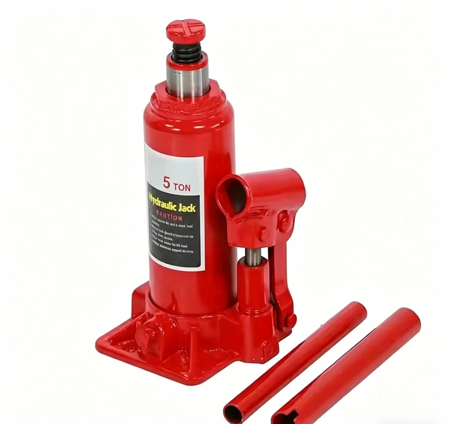 5-Ton Vehicle-Mounted Hydraulic Jack — High/Low Position Design, Effort-Saving with Rocker Handle for Passenger Cars
