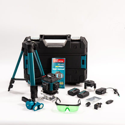 4D 16 Lines Green Laser Level, 360° Self-Leveling, Factory OEM Customizable