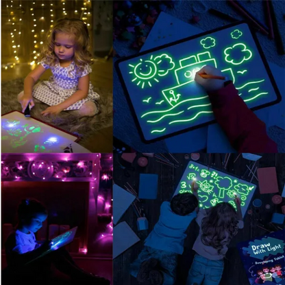 Hot Selling 🎁🌟 Magic LED Light Painting Board - Unleash your kids' creativity! ☀