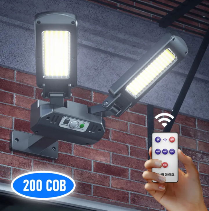 Hot-selling outdoor solar street lamps with 3 modes waterproof sensor remote control solar
