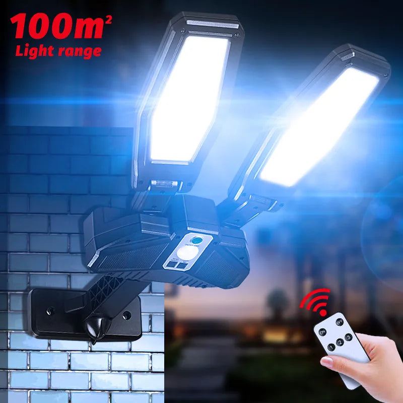 Hot-selling outdoor solar street lamps with 3 modes waterproof sensor remote control solar