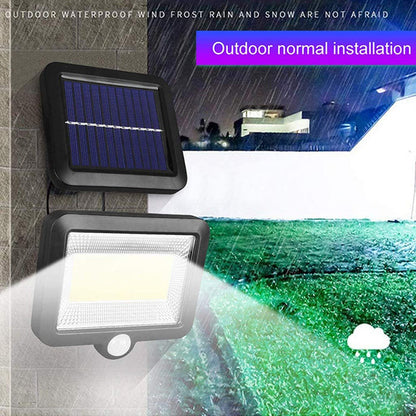 Split Solar Panels Courtyard Outdoor Garage Light Human Body Sensing Street Lights Remote Control Charging Wall Lamps