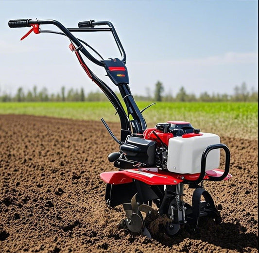 Multifunctional household gasoline tiller, suitable for rotary tillage, weeding and furrowing in hard soil. Easy to operate, fuel-efficient and durable.